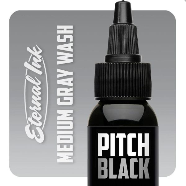 Eternal Pitch Black Gray Wash Medium Ink