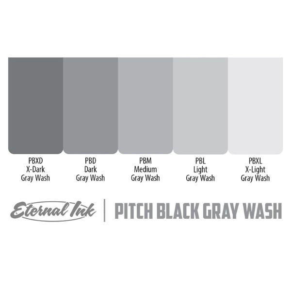 Eternal Pitch Black Gray Wash X-Light Ink