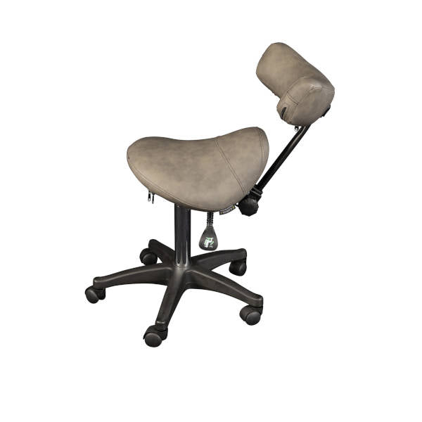 SFA Grey Davenport Saddle Stool With Front Rest