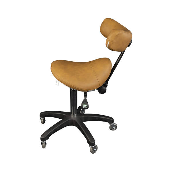 SFA Tan Davenport Saddle Stool With Front Rest