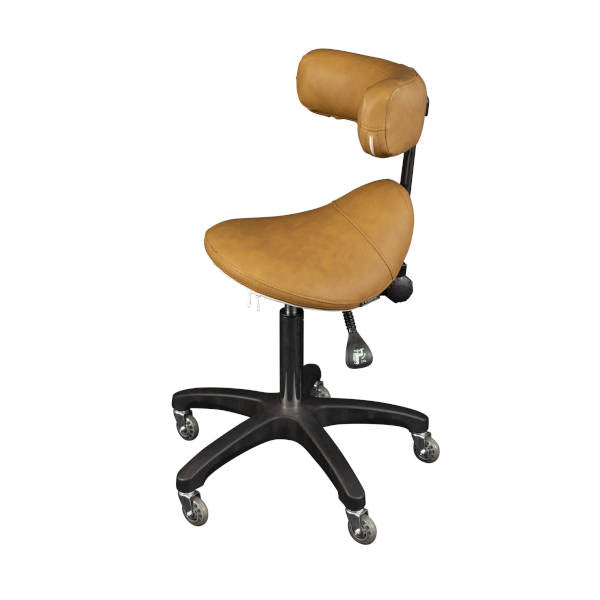 SFA Tan Davenport Saddle Stool With Front Rest