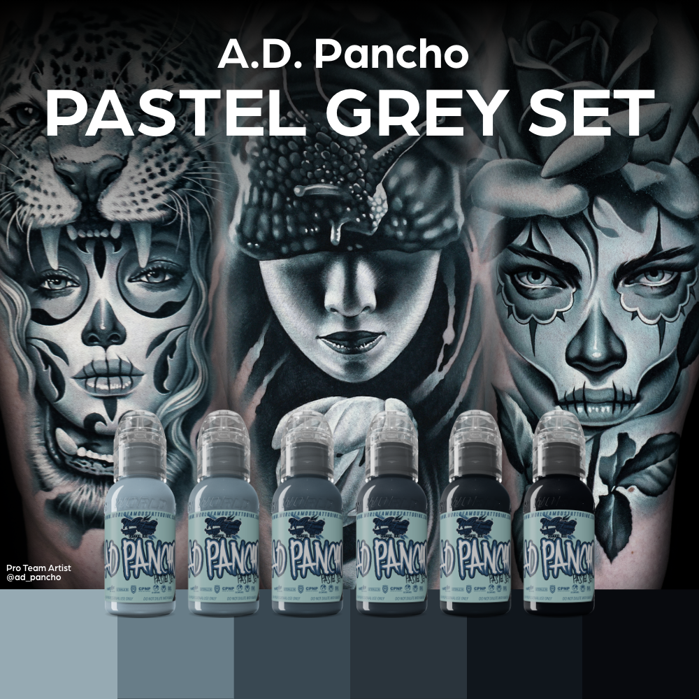 World Famous A.D. Pancho Pastel Grey Set