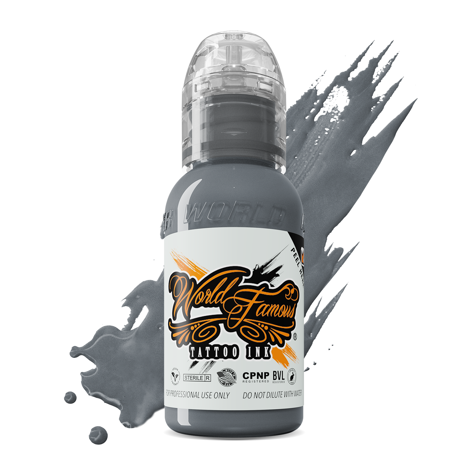 World Famous Earthtone Battleship Grey Ink 1oz