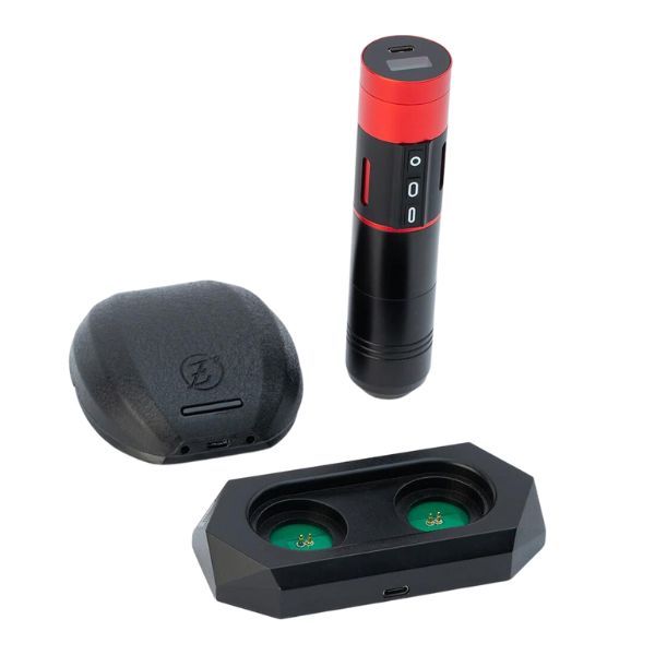 EZ P2 Multi-Touch Red Wireless Pen Machine + Bluetooth Footswitch Set