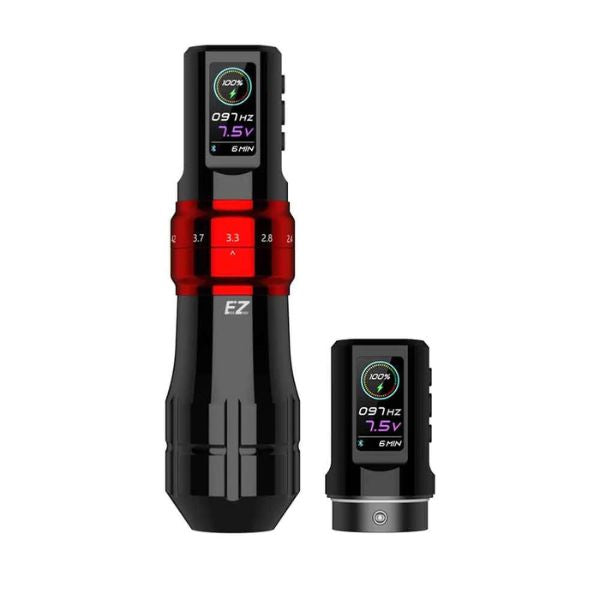 EZ P3 Pro Gloss Red Wireless Battery Pen Machine