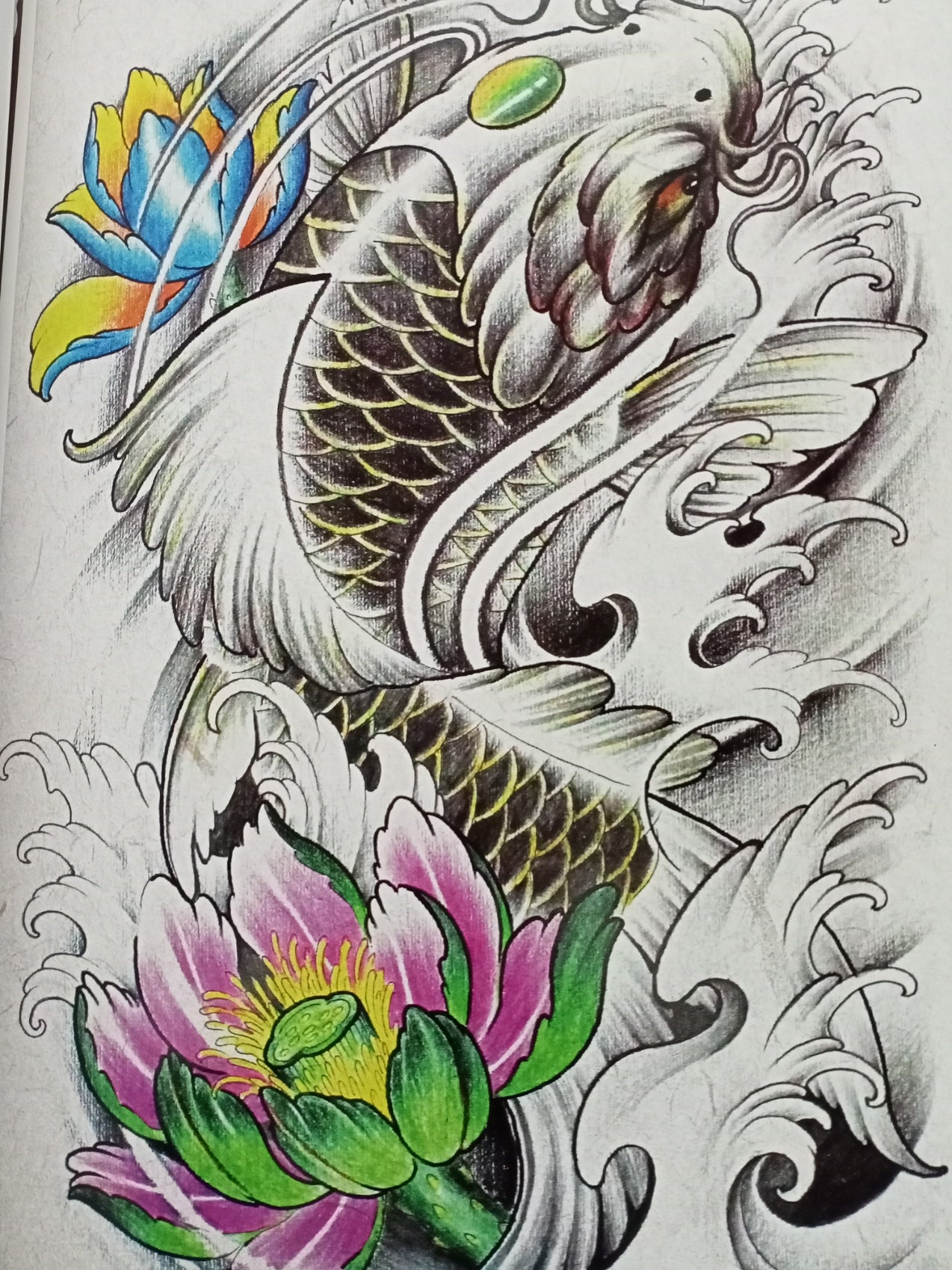 Tattoo Koi Flash Book