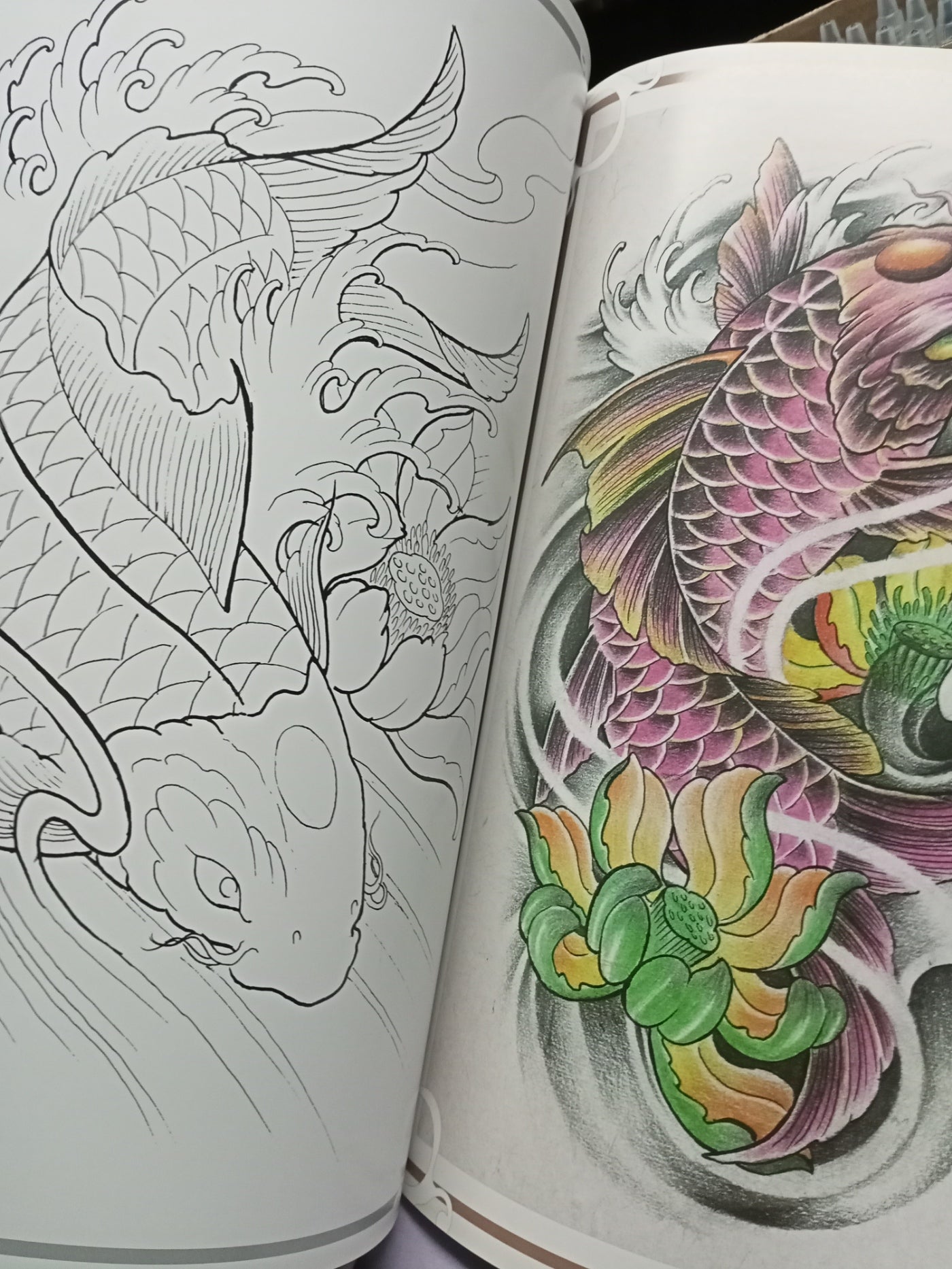 Tattoo Koi Flash Book