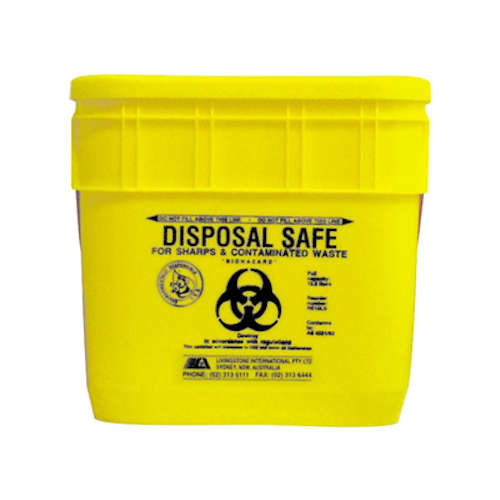 Yellow 10L Sharps Container